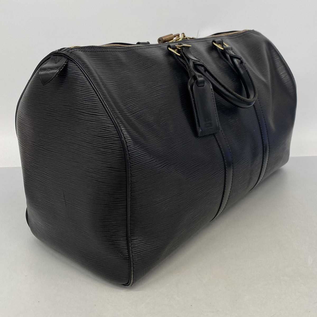 【6ib2029】ルイヴィトン ボストンバッグ エピ キーポル50 M42962 ノワール【中古】メンズ レディース ユニセックス