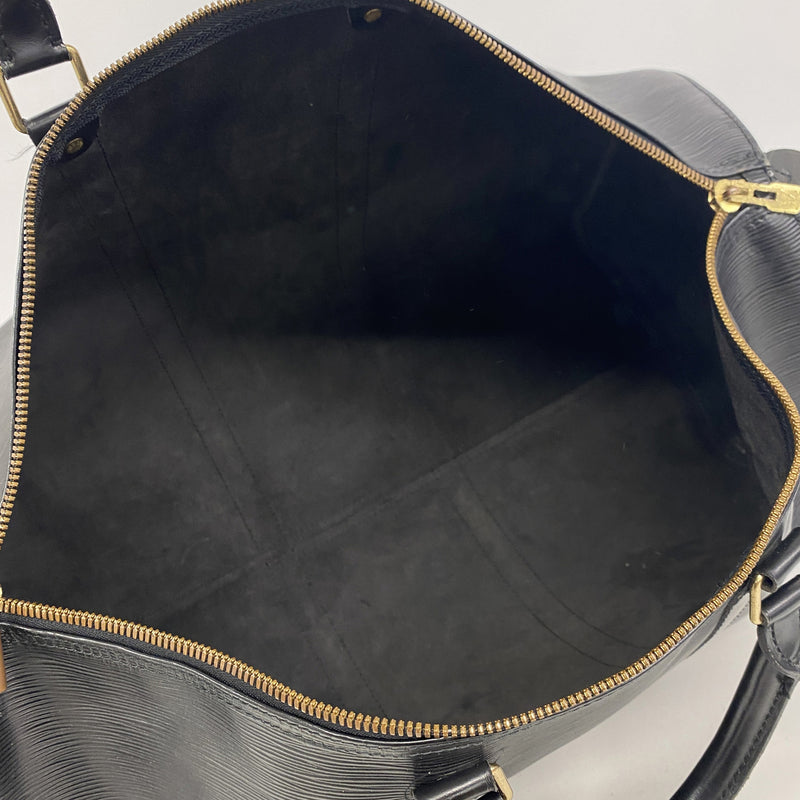 【6ib2029】ルイヴィトン ボストンバッグ エピ キーポル50 M42962 ノワール【中古】メンズ レディース ユニセックス