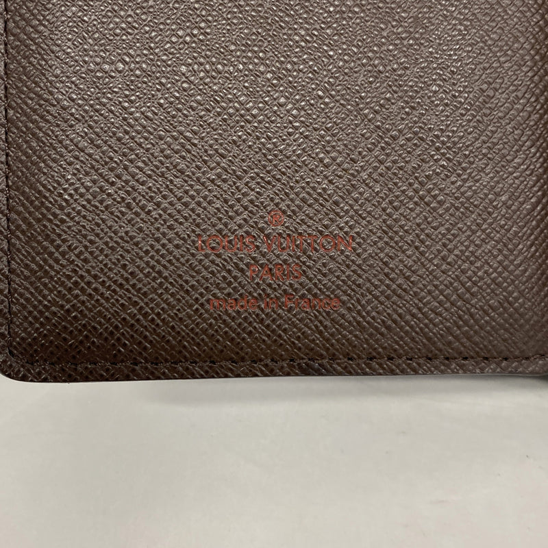 【6ib2036】ルイヴィトン 三つ折り財布 ダミエ ポルトフォイユジョイ N60034 エベヌ【中古】レディース