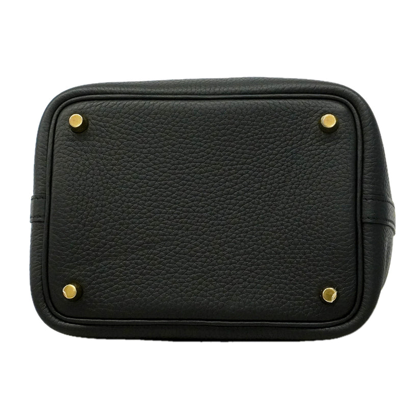 【6ib2039】エルメス ハンドバッグ ピコタンロックPM トリヨンクレマンス ブラック ゴールド金具 K刻印【中古】レディース