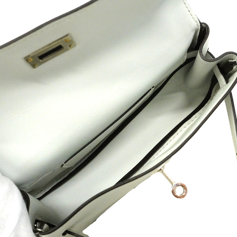 【6ib2040】エルメス ショルダーバッグ ケリームーブ スイフト グリパンタン シルバー金具 W刻印【中古】レディース