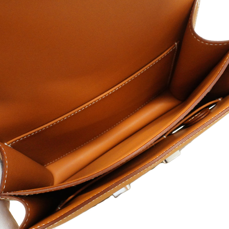 【6ib2041】エルメス ショルダーバッグ コンスタンスミニ ヴォーエプソン ゴールド シルバー金具 G刻印【中古】レディース