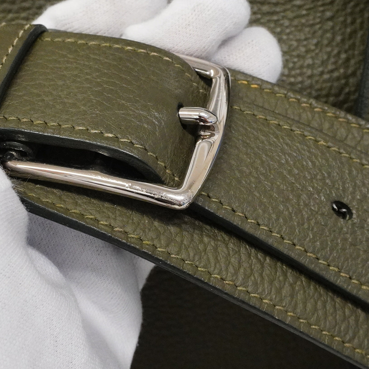 【6ib2042】エルメス ショルダーバッグ ジプシエール34 トリヨンクレマンス カノピ シルバー金具 □O刻印【中古】レディース