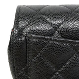 【6ib2053】シャネル ショルダーバッグ マトラッセ チェーンショルダー キャビアスキン ブラック シャンパンゴールド金具【中古】レディース