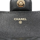 【6ib2053】シャネル ショルダーバッグ マトラッセ チェーンショルダー キャビアスキン ブラック シャンパンゴールド金具【中古】レディース