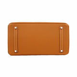 【6ib2054-g】エルメス ハンドバッグ バーキン35 トゴ ゴールド シルバー金具 G刻印【中古】レディース