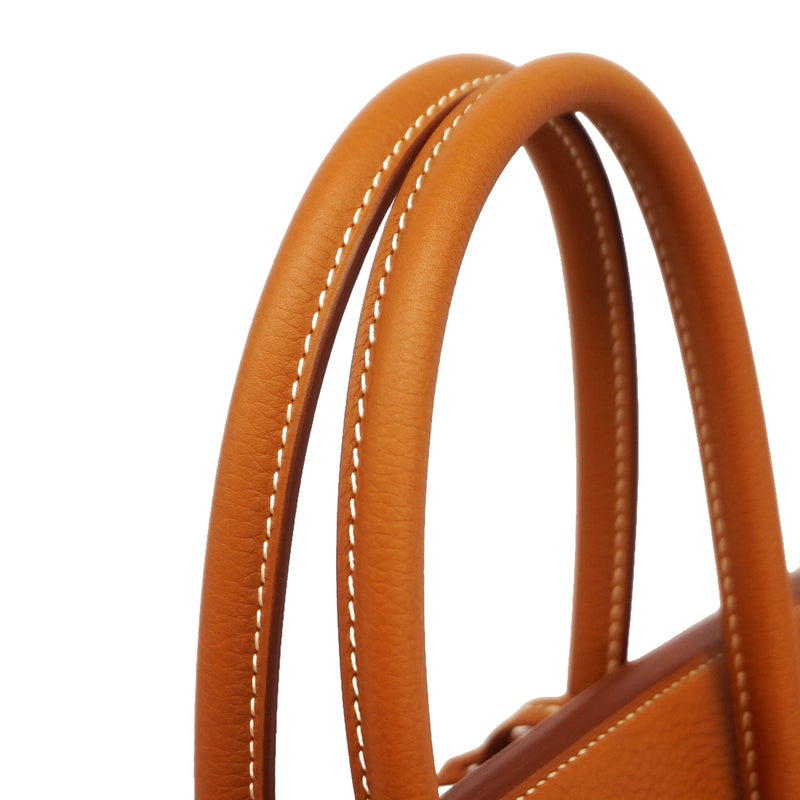 【6ib2054-g】エルメス ハンドバッグ バーキン35 トゴ ゴールド シルバー金具 G刻印【中古】レディース