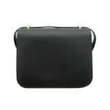【6ib2056-g】エルメス ショルダーバッグ コンスタンスミニ ヴォーエプソン ブラック ゴールド金具 G刻印【中古】レディース