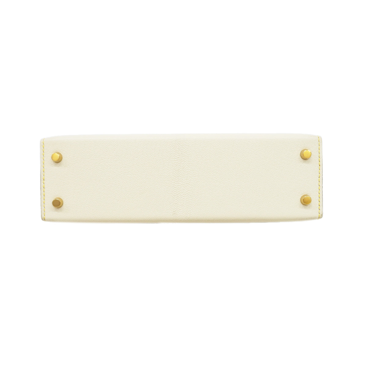 【6ib2057-g】エルメス ハンドバッグ ミニケリー2 シェブルミゾル ナタ/ライム ゴールド金具 W刻印 SPO【中古】レディース