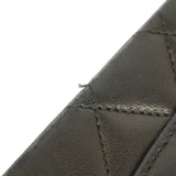 【6ib2060】シャネル ショルダーバッグ マトラッセ Wフラップ Wチェーン ラムスキン ブラック ゴールド金具【中古】レディース