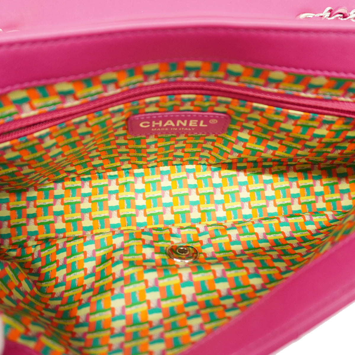 【6ib2064】シャネル ショルダーバッグ マトラッセ Wチェーン ラムスキン ピンク シルバー金具【中古】レディース