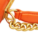 【6ib2065】シャネル ハンドバッグ マトラッセ チェーンショルダー トレンディCC ラムスキン レッド ゴールド金具 2wayバッグ【中古】レディース