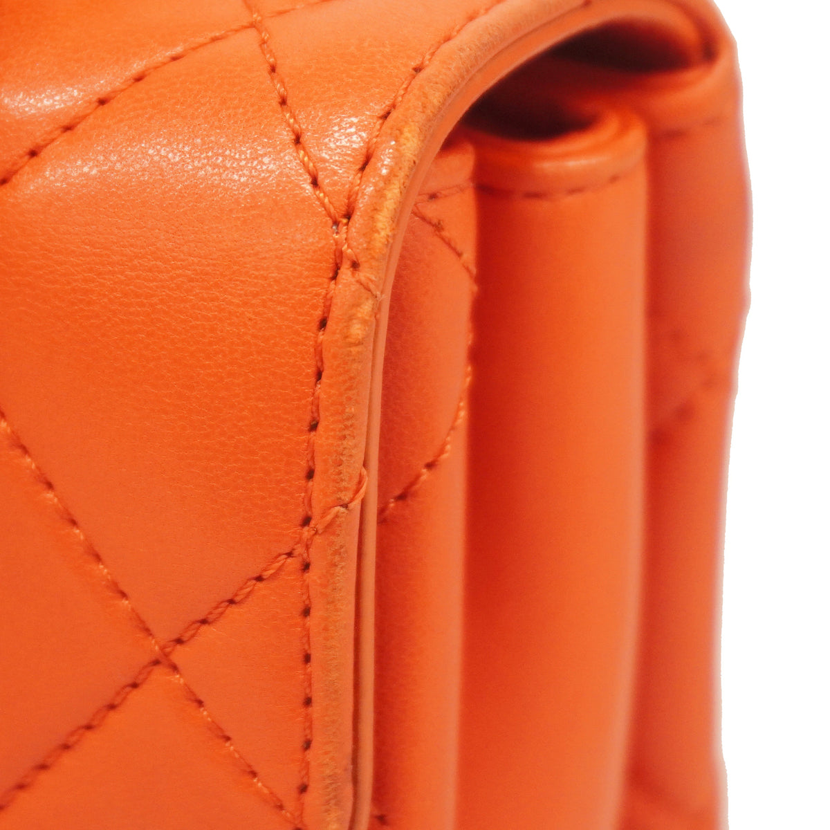 【6ib2065】シャネル ハンドバッグ マトラッセ チェーンショルダー トレンディCC ラムスキン レッド ゴールド金具 2wayバッグ【中古】レディース