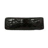 【6ib2069】シャネル ショルダーバッグ デカマトラッセ Wチェーン パテントレザー ブラック シルバー金具【中古】レディース