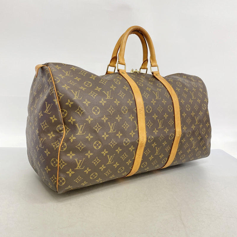 【6ib2071】ルイヴィトン ボストンバッグ モノグラム キーポル55 M41424 ブラウン【中古】メンズ レディース ユニセックス