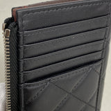【6ib2078】シャネル コインケース マトラッセ ラムスキン ブラック シルバー金具【中古】レディース