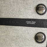 【6ib2082】エルメス トートバッグ ネオガーデン23 トワルアッシュ ブラック シルバー金具 K刻印【中古】レディース