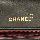 【6ib2088】シャネル ショルダーバッグ ダイアナ チェーンショルダー ラムスキン ブラック ゴールド金具【中古】レディース