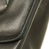 【6ib2088】シャネル ショルダーバッグ ダイアナ チェーンショルダー ラムスキン ブラック ゴールド金具【中古】レディース
