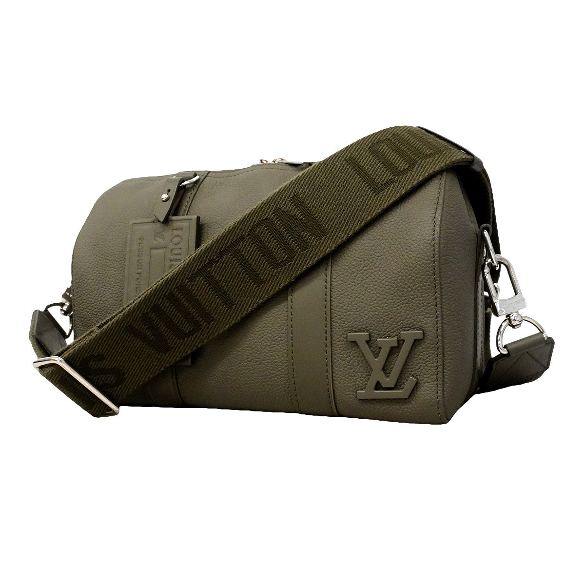 【6ib2089】ルイヴィトン ショルダーバッグ LVアエログラム シティキーポル M21437 カーキ【中古】メンズ