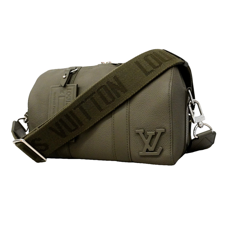 【6ib2089】ルイヴィトン ショルダーバッグ LVアエログラム シティキーポル M21437 カーキ【中古】メンズ