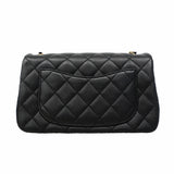 【6ib2092】シャネル ショルダーバッグ マトラッセ チェーンショルダー ラムスキン ブラック シャンパンゴールド金具【中古】レディース