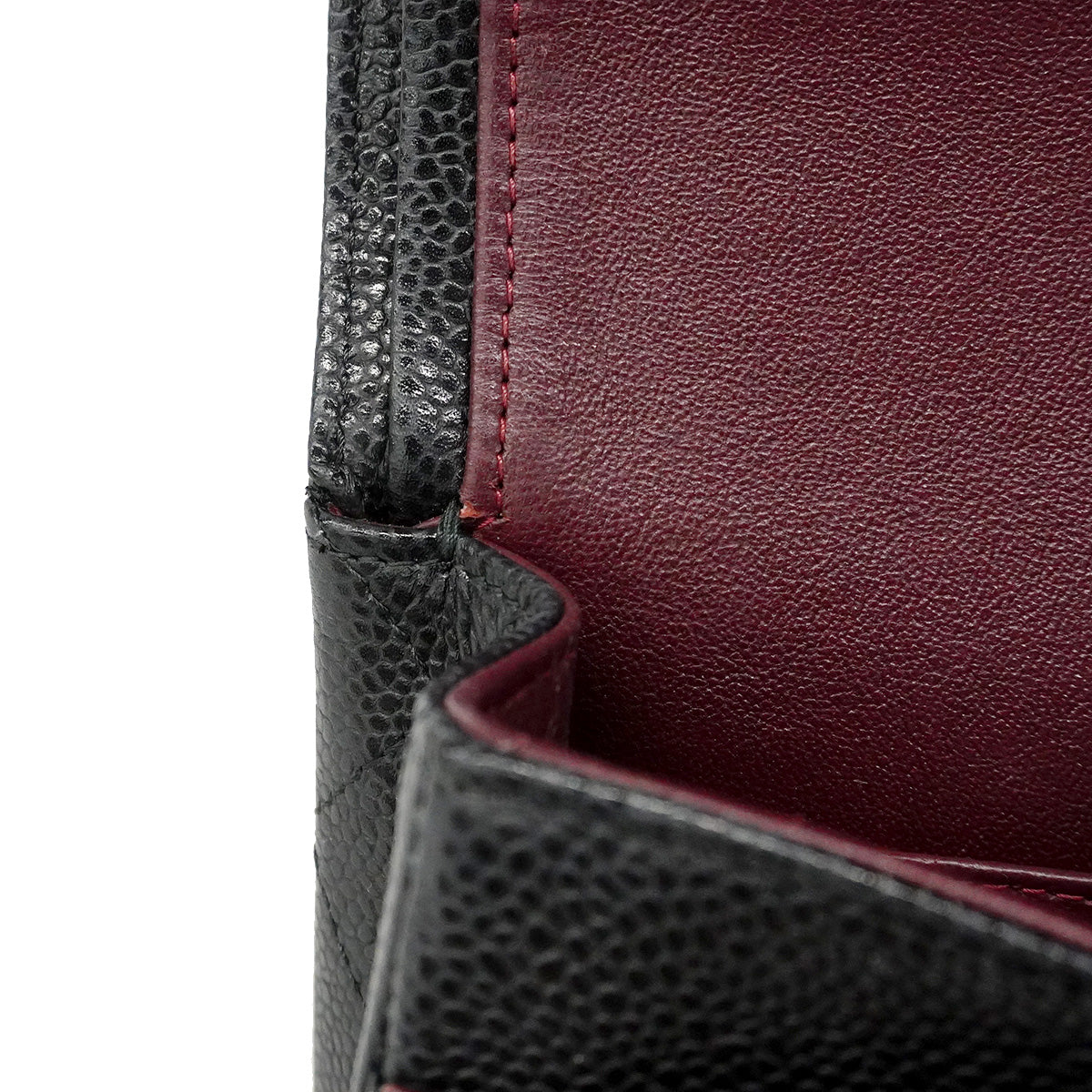 【6ib2097】シャネル ショルダーバッグ マトラッセ Wフラップ Wチェーン キャビアスキン ブラック シルバー金具【中古】レディース