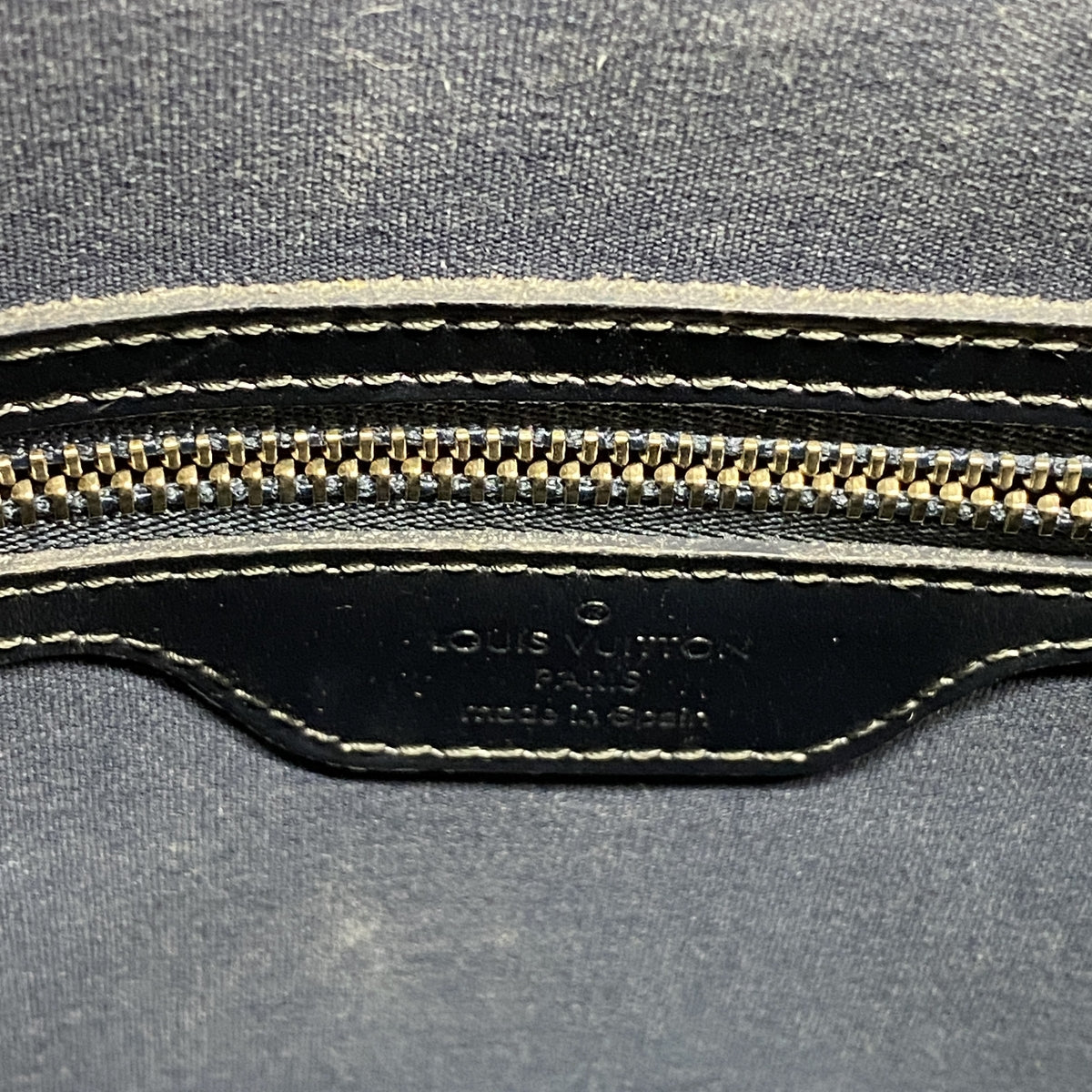 【6ib2099】ルイヴィトン トートバッグ モノグラム・マット ストックトン M55115 ブルー【中古】レディース