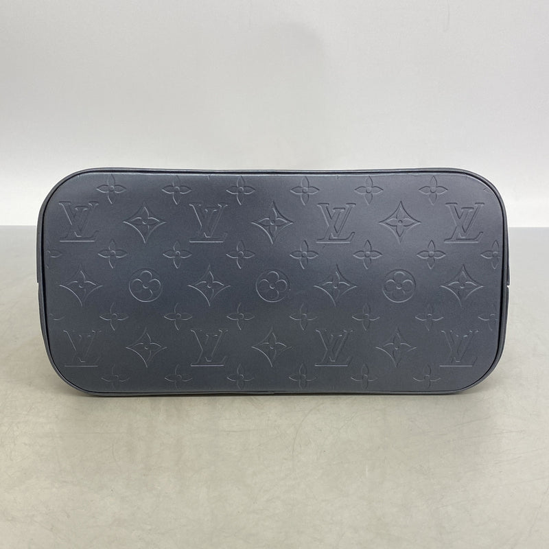 【6ib2099】ルイヴィトン トートバッグ モノグラム・マット ストックトン M55115 ブルー【中古】レディース
