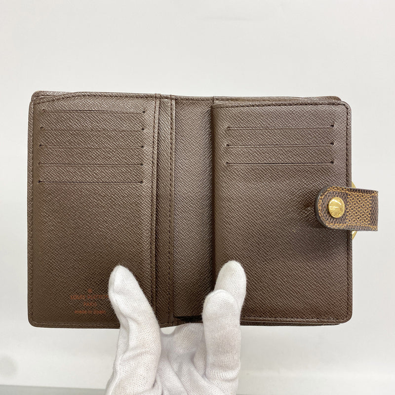 【6ib2105】ルイヴィトン 財布 ダミエ ポルトフォイユヴィエノワ N61674 エベヌ【中古】レディース