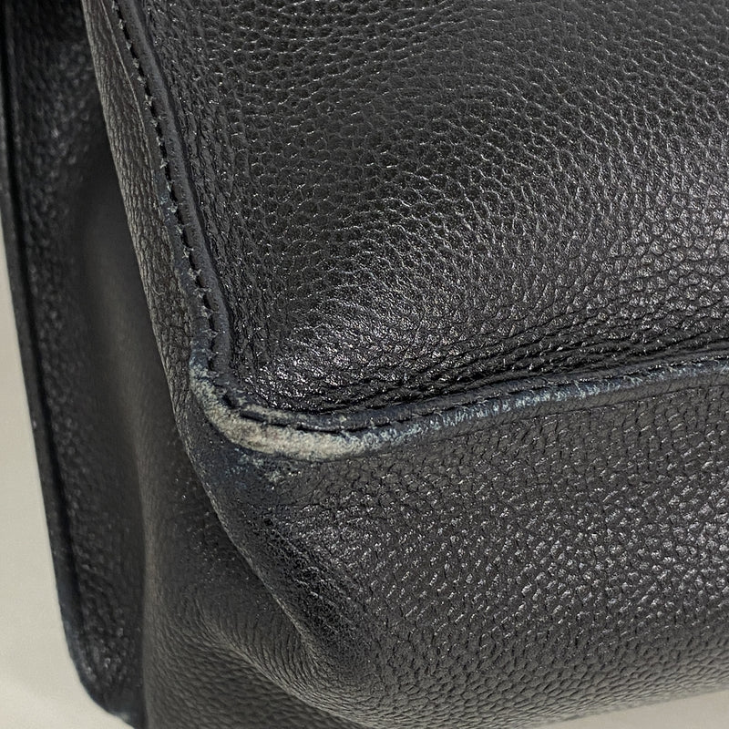 【6ib2106】シャネル トートバッグ キャビアスキン ブラック ゴールド金具【中古】レディース