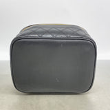 【6ib2107】シャネル バニティバッグ ビコローレ ラムスキン ブラック ゴールド金具【中古】レディース
