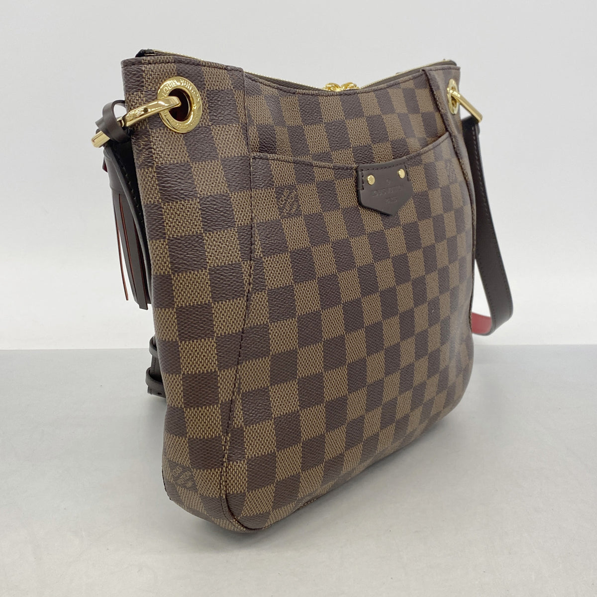 【6ib2116】ルイヴィトン ショルダーバッグ ダミエ サウスバンク N42230 エベヌ【中古】レディース