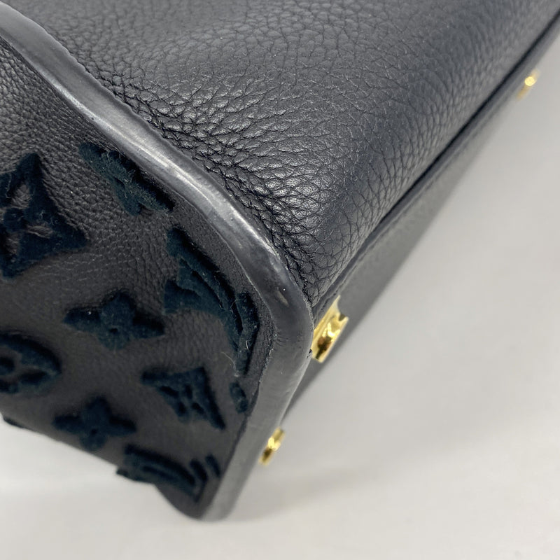【6ib2117】ルイヴィトン トートバッグ モノグラム・タフタージュ オンマイサイドMM M53826 ノワール【中古】レディース