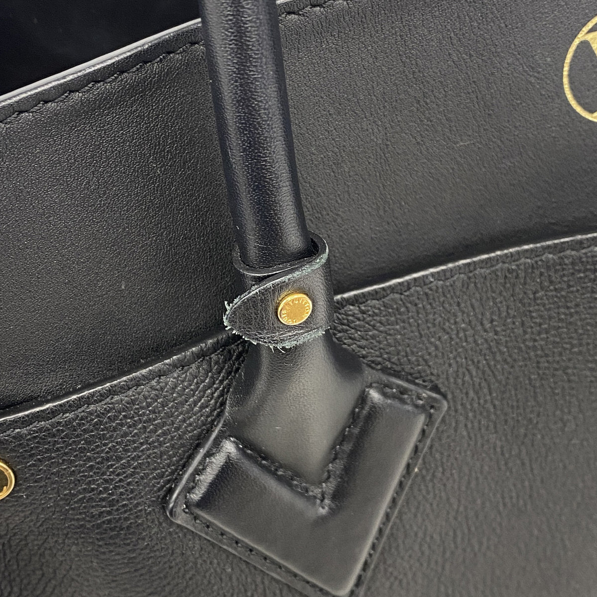 【6ib2117】ルイヴィトン トートバッグ モノグラム・タフタージュ オンマイサイドMM M53826 ノワール【中古】レディース