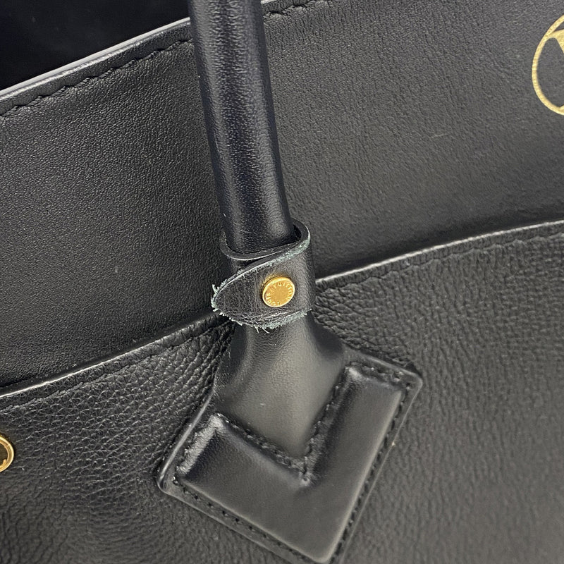 【6ib2117】ルイヴィトン トートバッグ モノグラム・タフタージュ オンマイサイドMM M53826 ノワール【中古】レディース