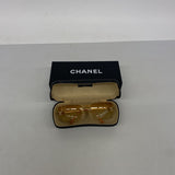 【6ib2123】シャネル サングラス 4017-D プラスチック ブラウン ゴールド金具【中古】レディース
