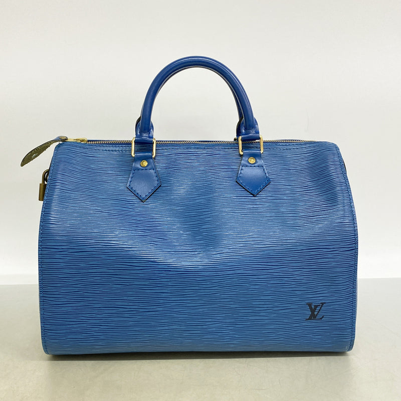 【6ib2127】ルイヴィトン ハンドバッグ エピ スピーディ30 M43005 トレドブルー【中古】レディース