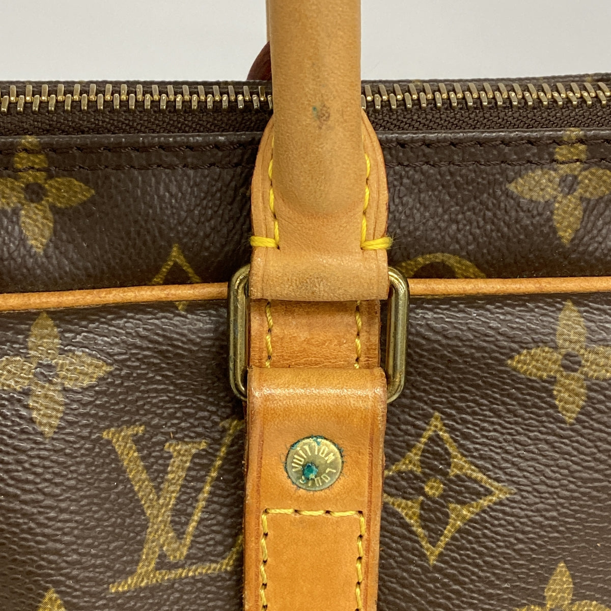 【6ib2129】ルイヴィトン ブリーフケース モノグラム ポルトドキュマンヴォワヤージュ M53361 ブラウン【中古】メンズ