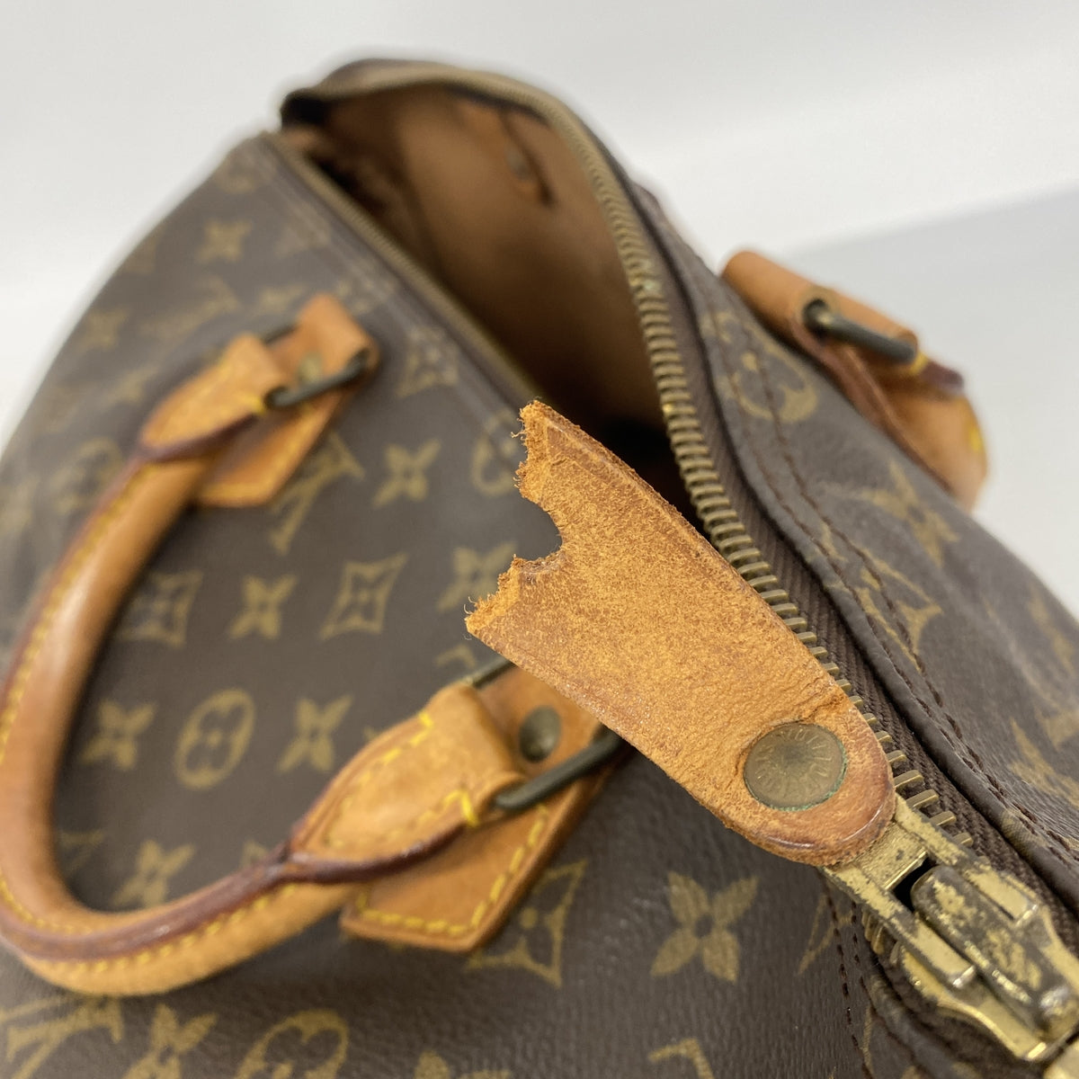【6ib2135】ルイヴィトン ハンドバッグ モノグラム スピーディ35 M41107 ブラウン【中古】レディース