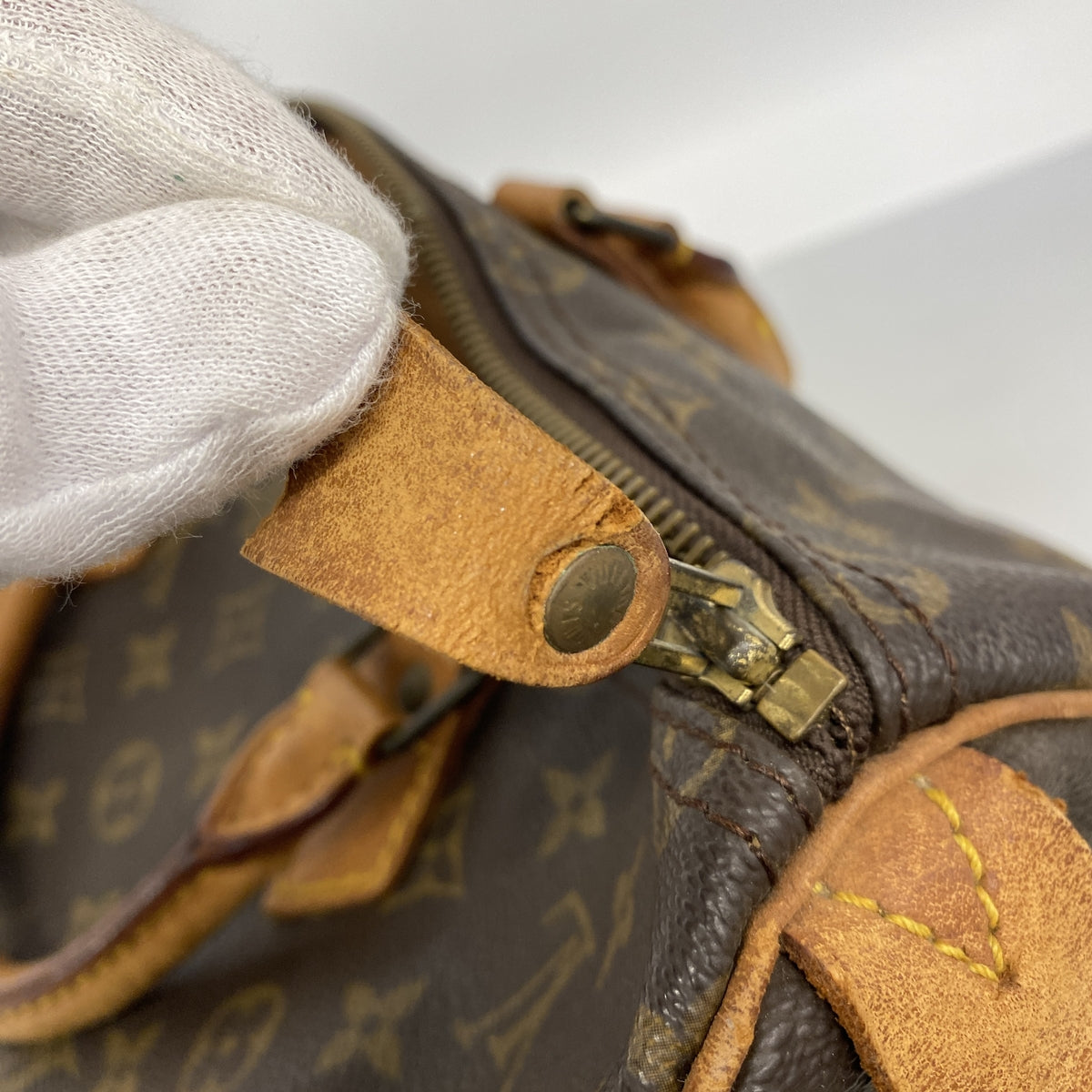 【6ib2135】ルイヴィトン ハンドバッグ モノグラム スピーディ35 M41107 ブラウン【中古】レディース