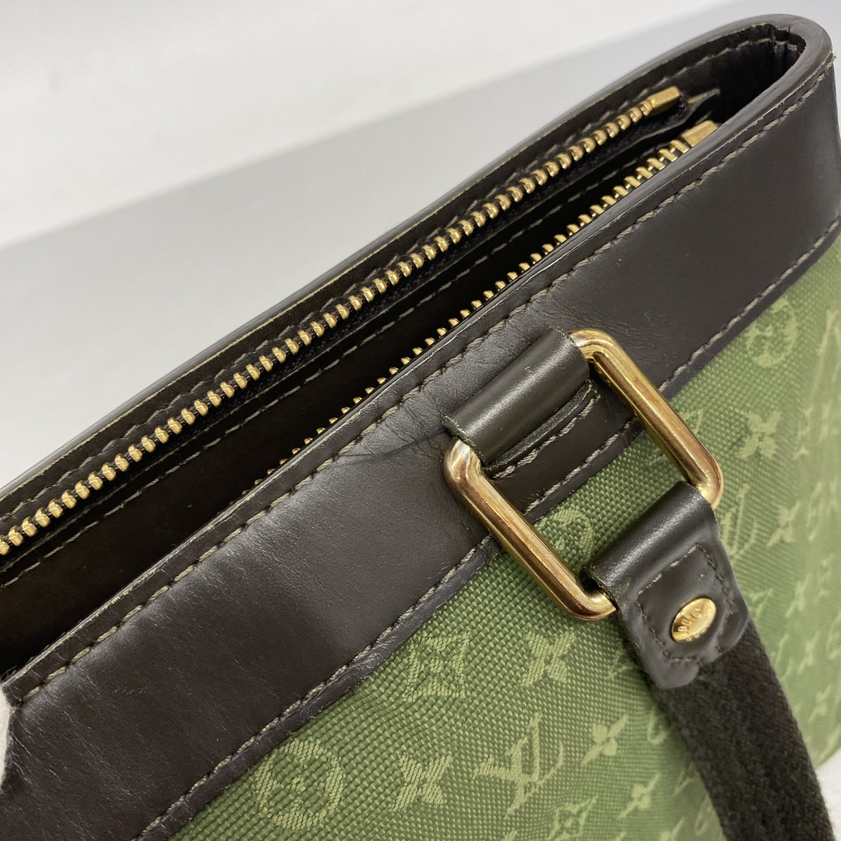 【6ib2137】ルイヴィトン ハンドバッグ モノグラム・ミニ ルシーユPM M92682 TSTカーキ【中古】レディース