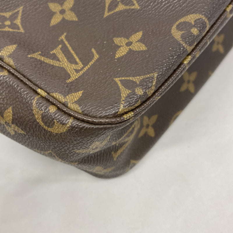 【6ib2142】ルイヴィトン ポーチ モノグラム トゥルーストワレット28 M47522 ブラウン【中古】レディース