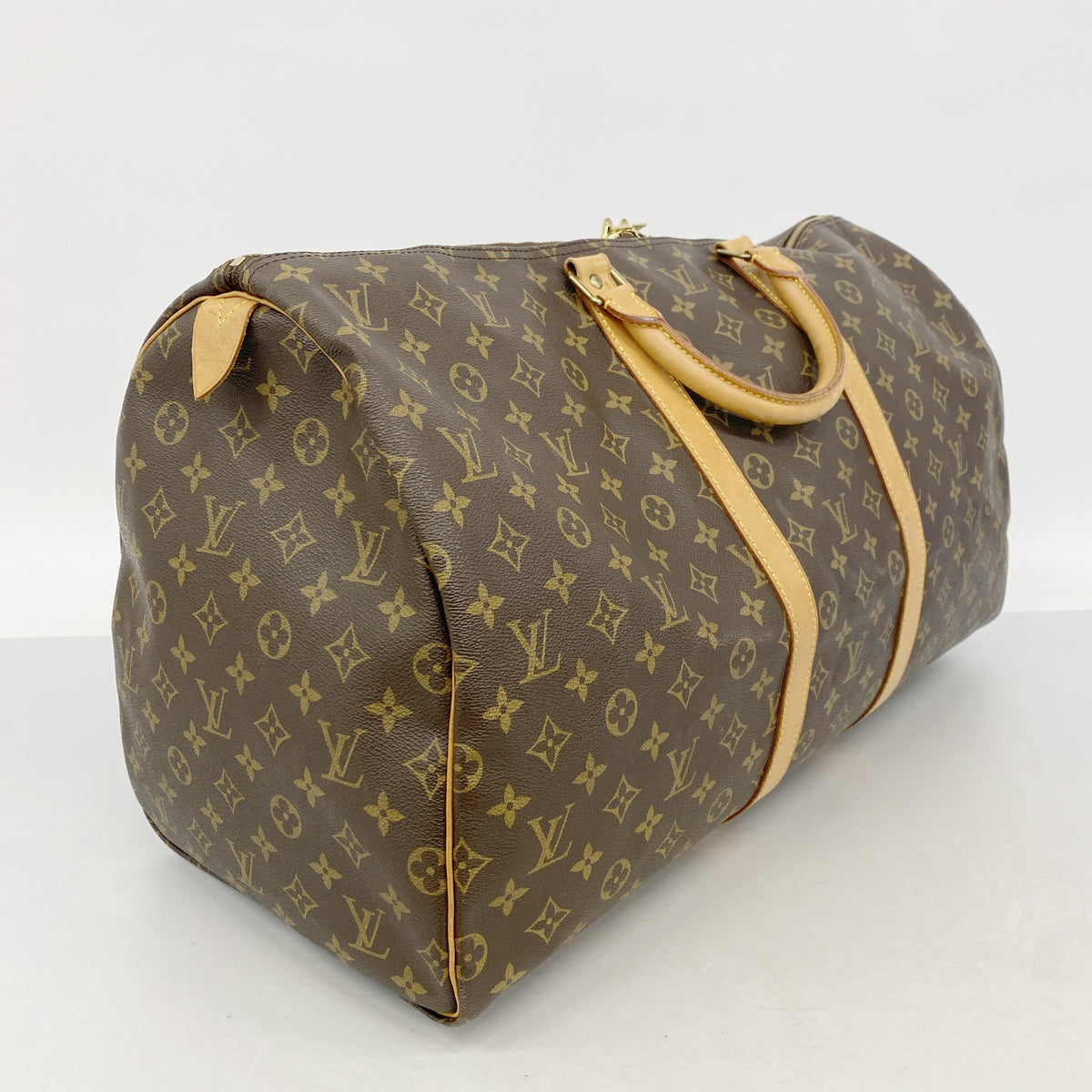 【6ib2144】ルイヴィトン ボストンバッグ モノグラム キーポル55 M41424 ブラウン【中古】メンズ レディース ユニセックス
