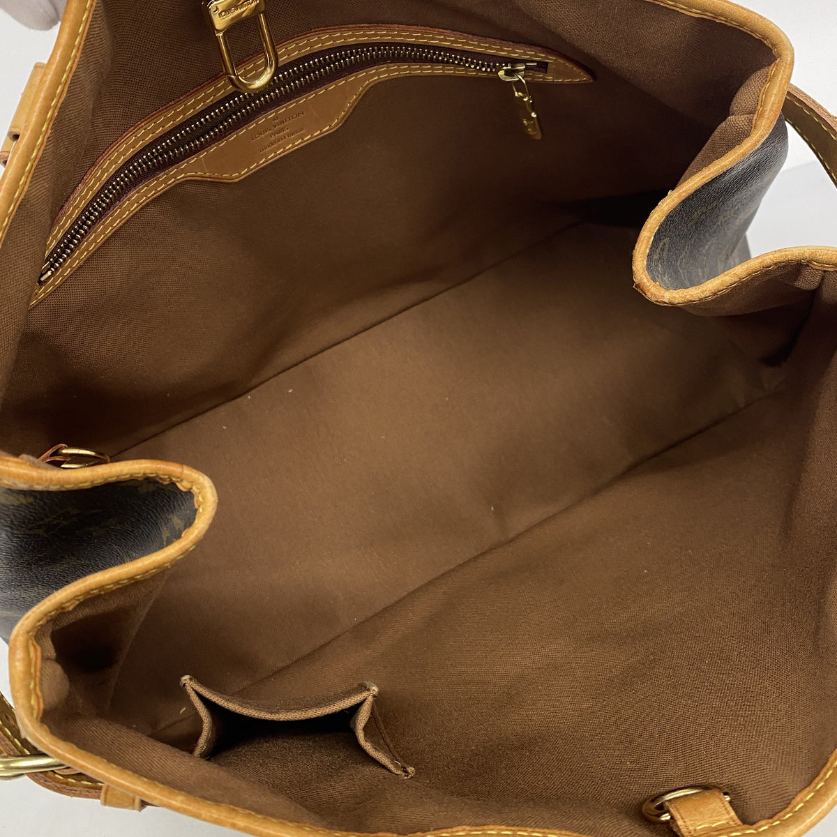 【6ib2160】ルイヴィトン トートバッグ モノグラム バティニョールオリゾンタル M51154 ブラウン【中古】レディース