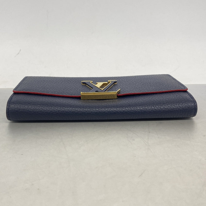 【6ib2166】ルイヴィトン 長財布 トリヨン ポルトフォイユカプシーヌ M63739 マリーヌルージュ【中古】レディース