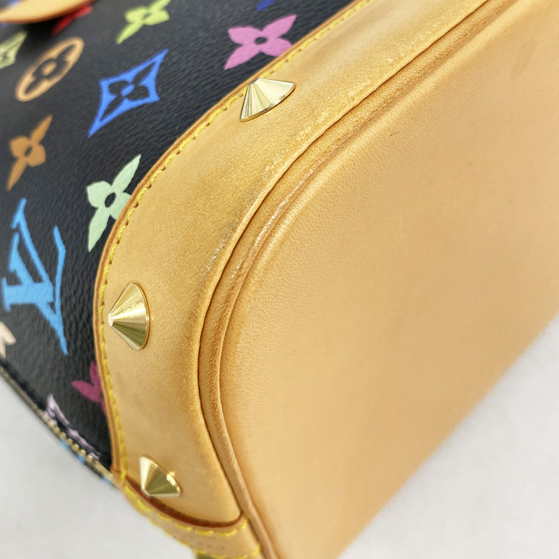 【6ib2171】ルイヴィトン ハンドバッグ モノグラム・マルチカラー アルマ M92646 ノワール【中古】レディース