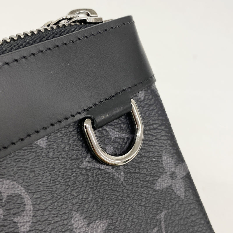 【6ib2174】ルイヴィトン ポーチ モノグラム・エクリプス ポシェットディスカバリーPM M44323 ブラック【中古】メンズ