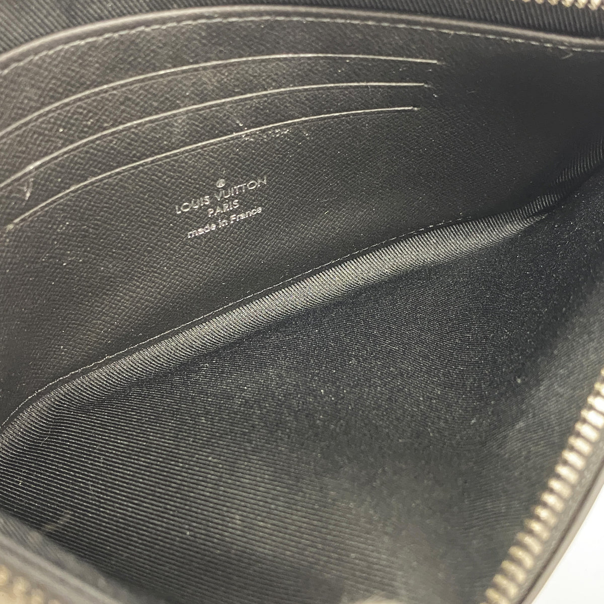 【6ib2174】ルイヴィトン ポーチ モノグラム・エクリプス ポシェットディスカバリーPM M44323 ブラック【中古】メンズ