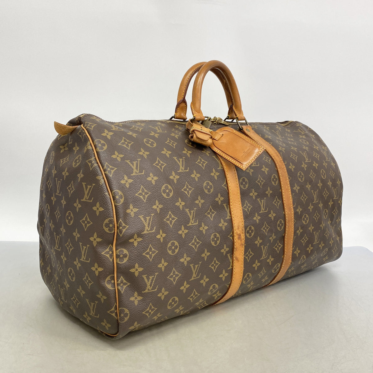 【6ib2179】ルイヴィトン ボストンバッグ モノグラム キーポル55 M41424 ブラウン【中古】メンズ レディース ユニセックス
